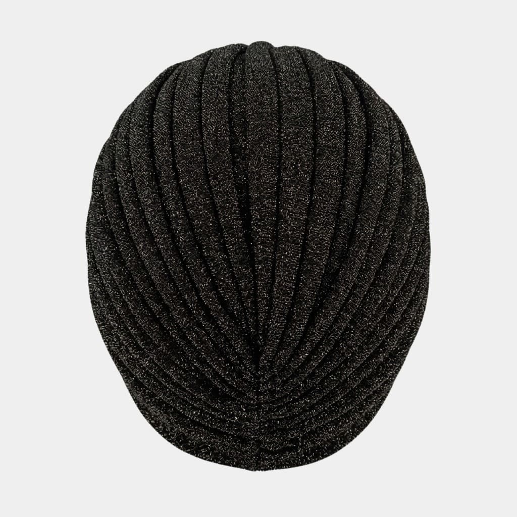 Turban noir avec paillettes