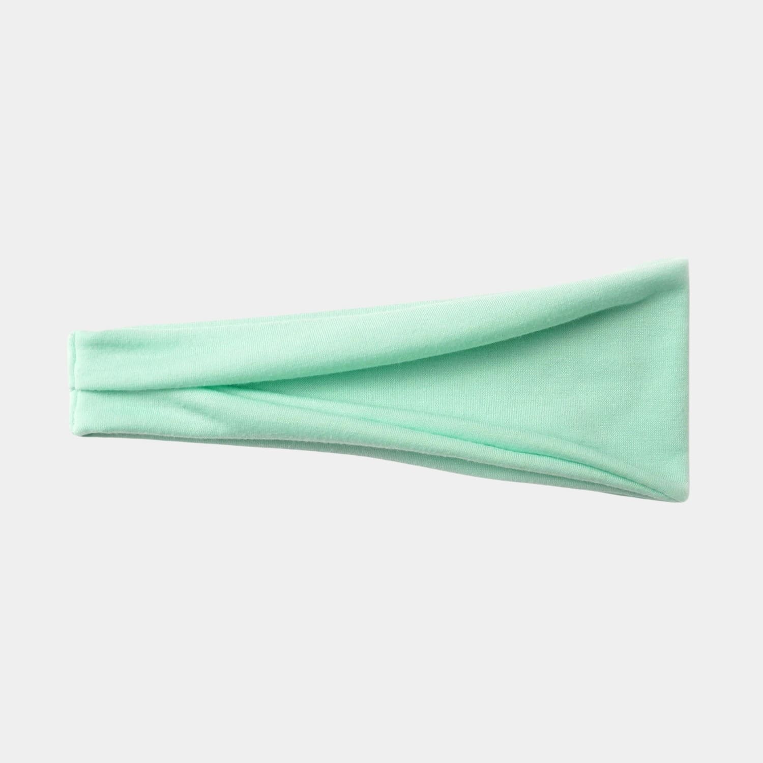 Bandeau élastique vert turquoise uni