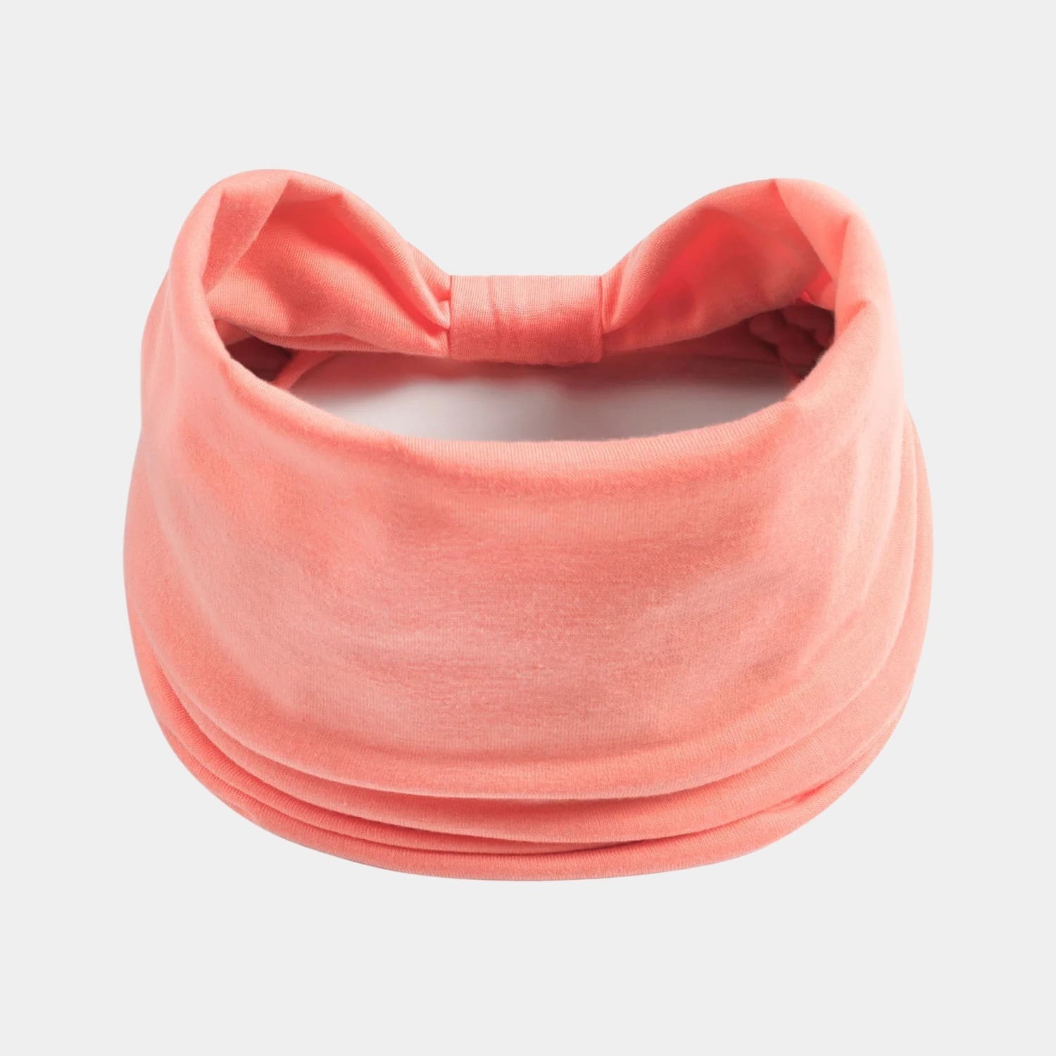 Bandeau rose saumon large uni