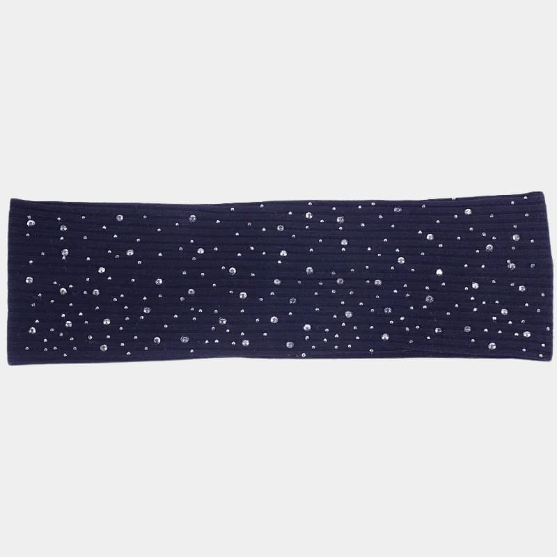 Bandeau à strass bleu marine