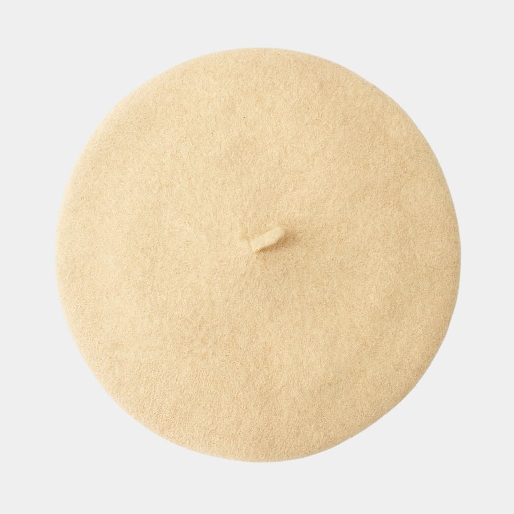 Béret basque beige en laine