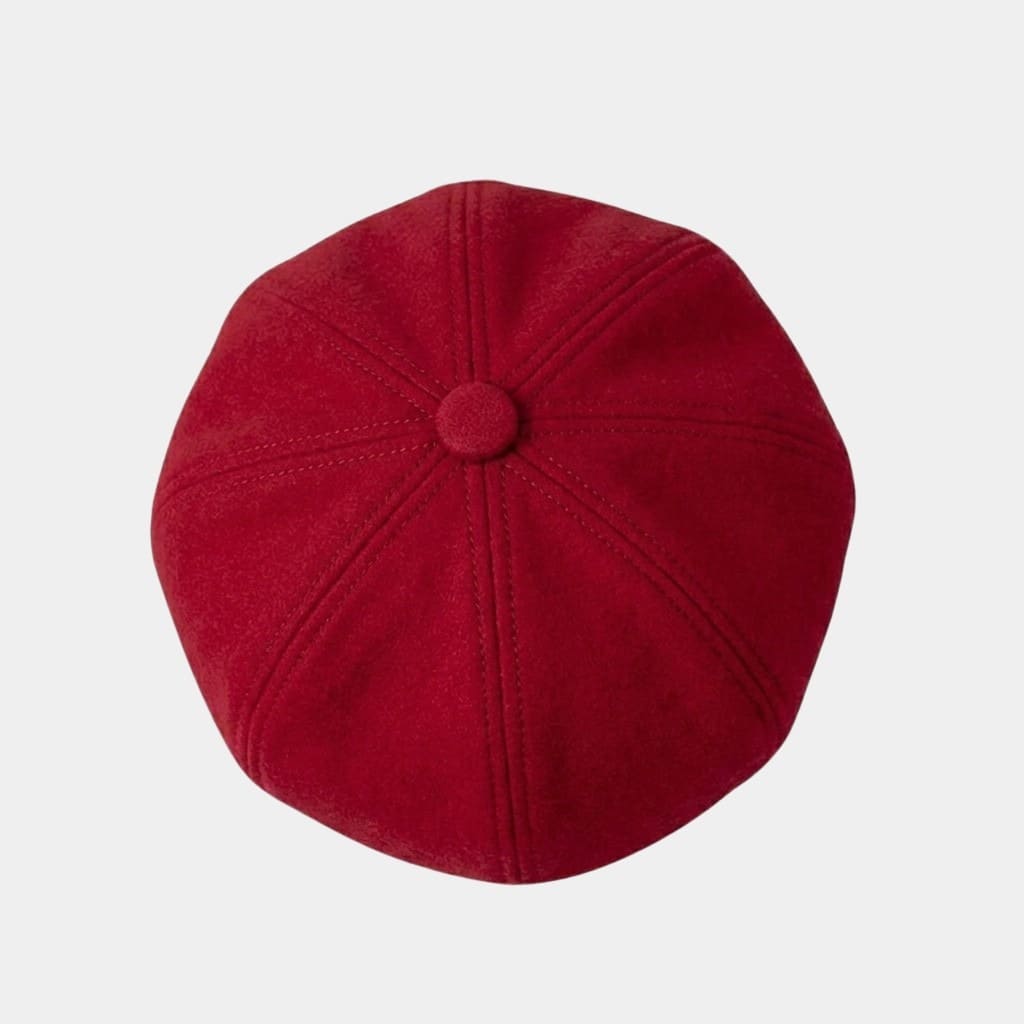 Béret casquette rouge en coton