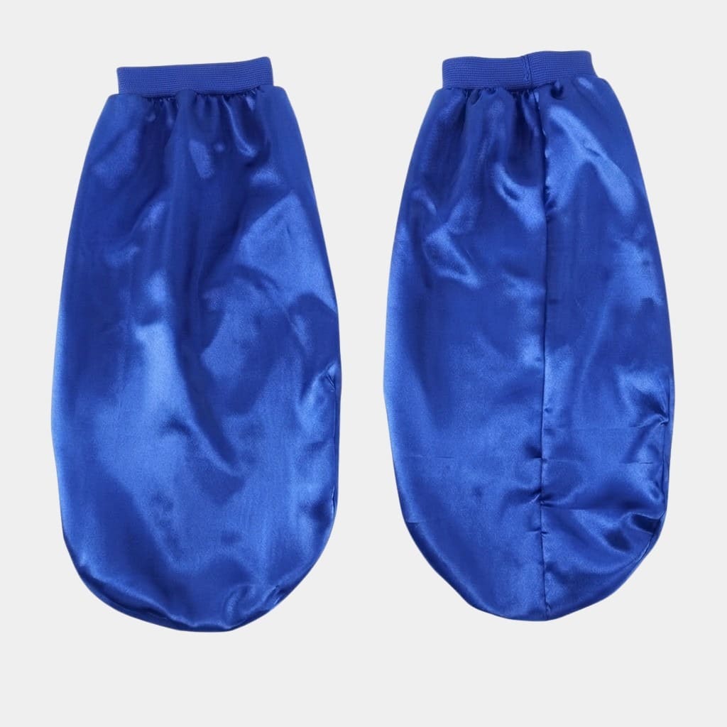Bonnet de nuit en satin long bleu