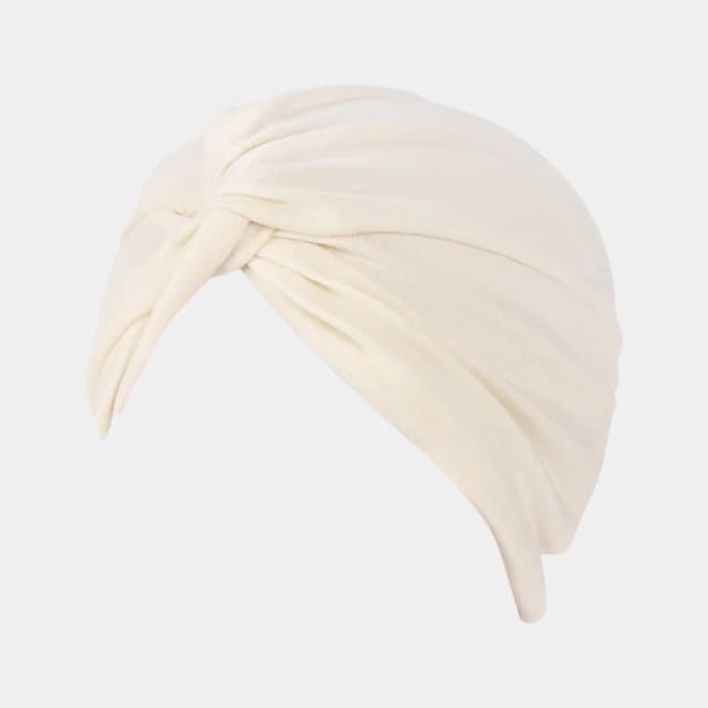 Turban croisé beige